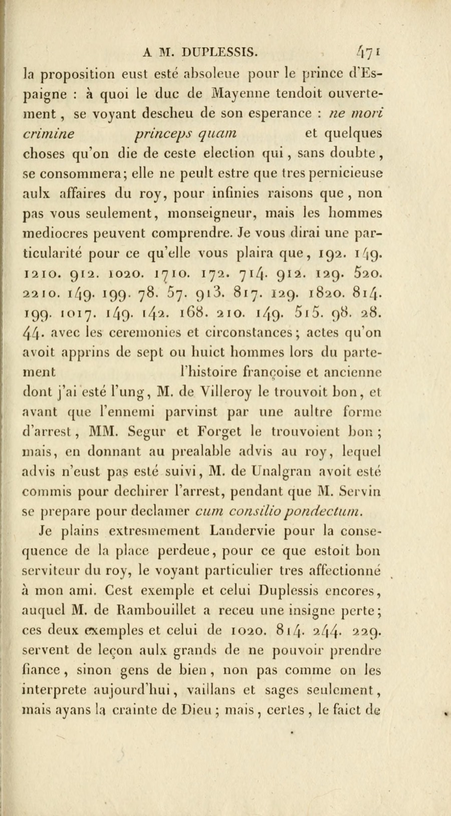 1824 edition, vol. 5, p. 471: passages P1 (“192. 149. 1210… 44”) and P2 (“1020. 814. 244. 229”) printed without translation. Public domain (Internet Archive).